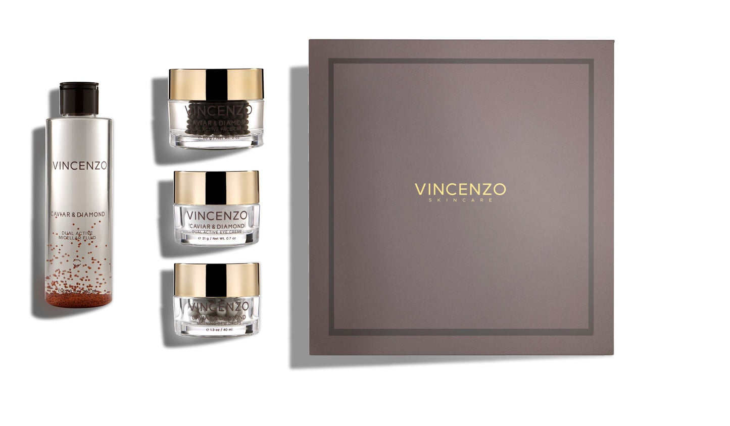 Vincenzo Skincare Caviar & Diamond Box Set